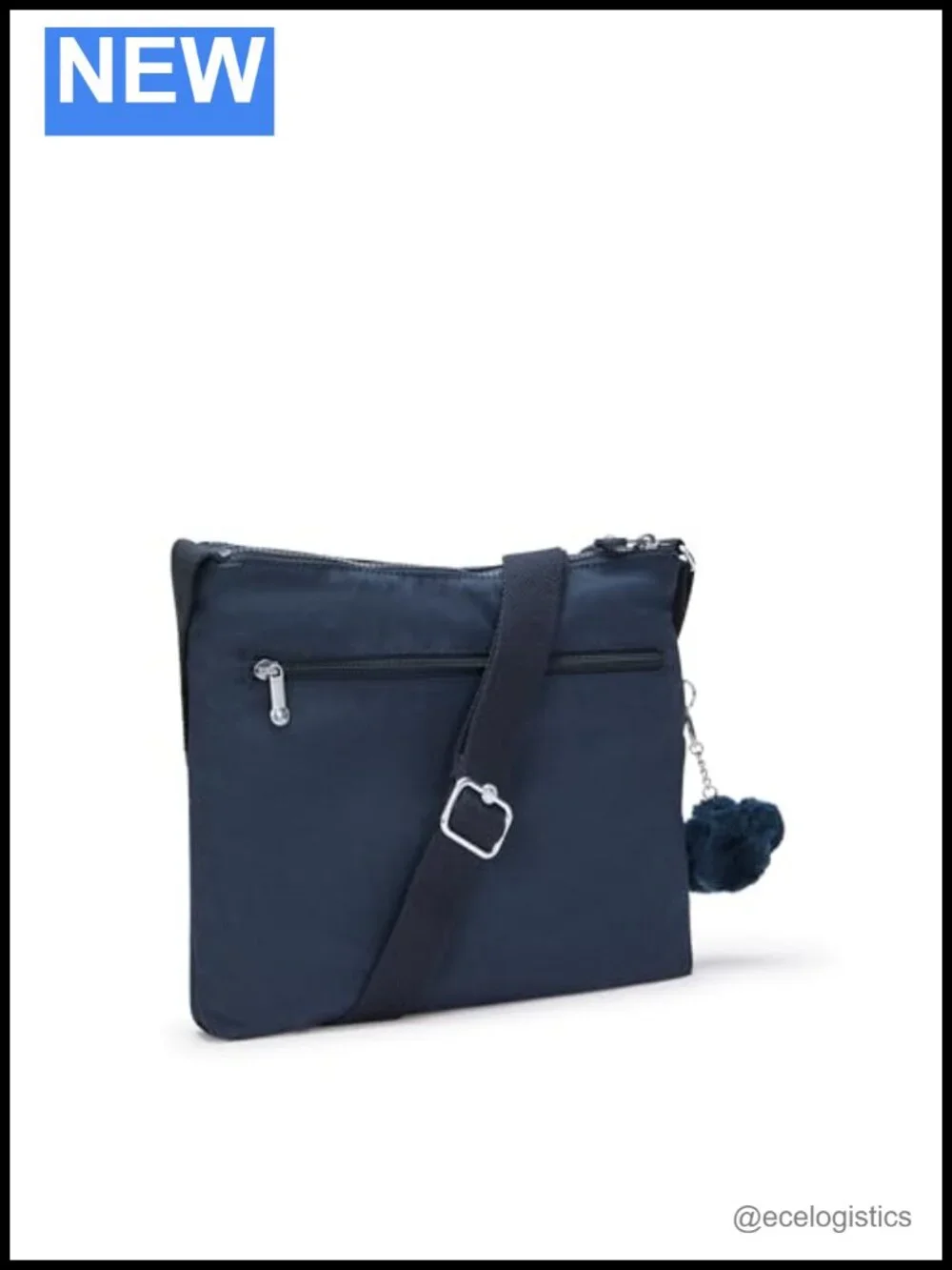 Kipling Alvar Crossbody Bag Water Resistant Nylon Messenger Travel